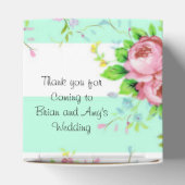 Ballotins Boîte à bonbons à la menthe verte et rose (Haut)