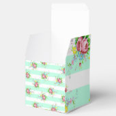 Ballotins Boîte à bonbons à la menthe verte et rose (Ouvert)