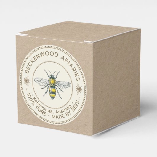 Ballotins Boîte à bougies en cire d'abeilles (Verso)