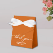 Ballotins Boîte à cadeau élégante orange brûlé pour mariage