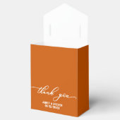 Ballotins Boîte à cadeau élégante orange brûlé pour mariage (Ouvert)