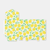 Ballotins Boîte à cadeaux aux citrons jaunes frais (Déplié)