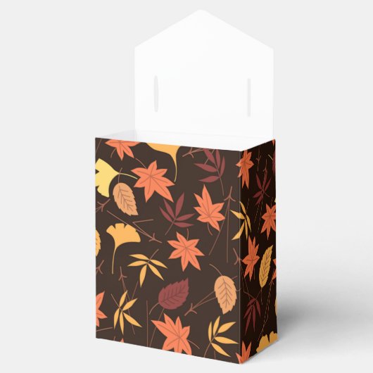 Ballotins Boîte à cadeaux Chute Feuilles Automne (Ouvert)