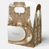 Ballotins Boîte à cadeaux dorée ornée (Ouvert)