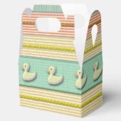 Ballotins Boîte à cadeaux/Favoriser - Canards dans une rangé (Ouvert)