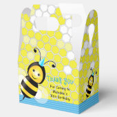 Ballotins Boîte à clapet Joyeux anniversaire abeille (Ouvert)