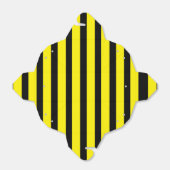 Ballotins Boîte à emporter rayée jaune vif et noir classique (Déplié)