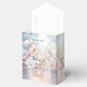 Ballotins Boîte à Faveur Florale Pêche Blanche (Ouvert)