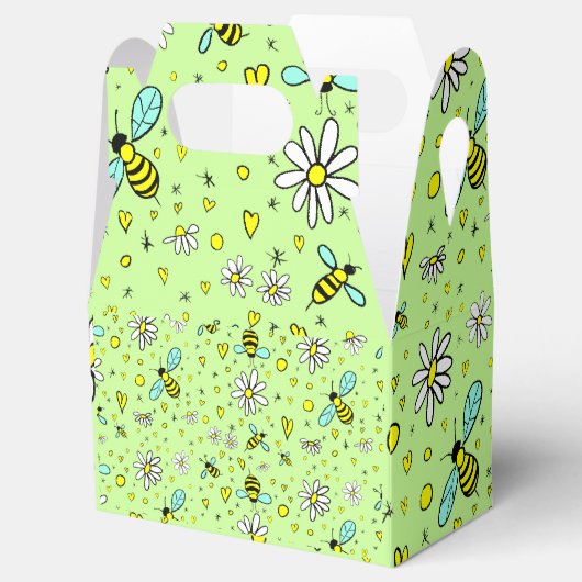 Ballotins Boîte à faveur Joyeux printemps (Ouvert)