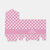 Ballotins Boîte à Faveurs de Luxe à Tufté Rose et Argenté (Déplié)