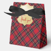 Ballotins Boîte à faveurs en tartan écossais original Royal (Recto)