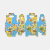 Ballotins Boîte à gâteau d'anniversaire avec peinture de fle (Déplié)