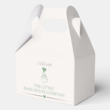 Boîte à gâteaux pour l'image de marque d'une boula