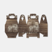 Ballotins Boîte à Merci Gable Personnalisé Rustic Mason Jars (Déplié)