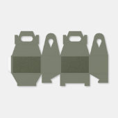 Ballotins Boîte à onglets couleur vert mousse avec façade te (Déplié)