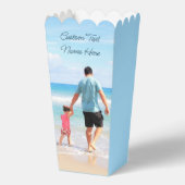 Ballotins Boîte à popcorn photo et texte personnalisés Perso (Recto)