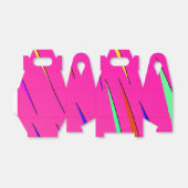 Ballotins Boîte à rayures néon (Déplié)