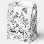 Ballotins Boîte Abstraite Fumée Gris et Blanc (Ouvert)