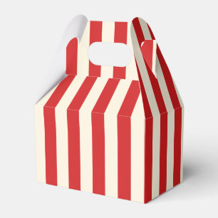 Ballotins Boîte aux lettres rouge à rayures crème Tofu