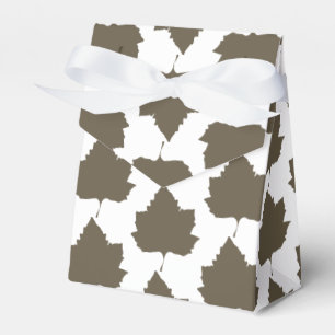 Ballotins Boîte cadeau à motif de feuille d'érable sycomore 