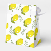 Ballotins Boîte Cadeau Bébé avec Motif de Feuille de Citron (Arrière)