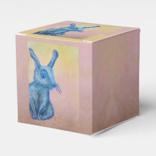 Ballotins boîte-cadeau bleue de lapin