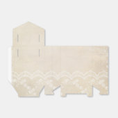 Ballotins Boîte cadeau Burlap and Lace (Déplié)