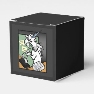 BALLOTINS BOÎTE CADEAU CARRÉ CLASSIQUE UNICORN FUNNY CLERICA