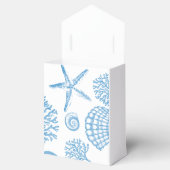 Ballotins Boîte cadeau Coral bleu et coquille (Ouvert)