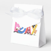 Ballotins Boîte cadeau d'anniversaire avec Happy Bears Party (Verso)