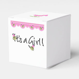 Ballotins Boîte-cadeau de baby shower - c'est une fille
