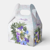 Ballotins Boîte cadeau de bouquet de fleurs de Jacaranda et (Verso)