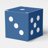 Ballotins Boîte cadeau de dés - Pips blancs avec / Couleur p (Verso)