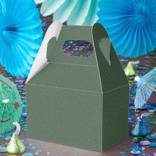 Ballotins Boîte cadeau de fête luxueuse à motif vert élégant