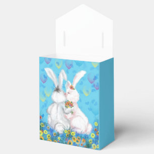 Ballotins Boîte Cadeau de Lapin pour Couple Mignon
