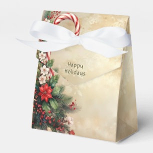 Ballotins Boîte cadeau de Noël bonbon en forme de canne