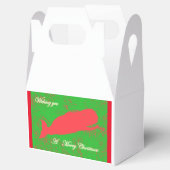 Ballotins boîte cadeau de noël de baleine rouge (Ouvert)