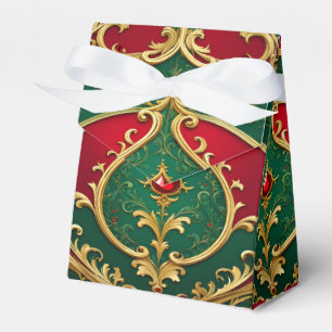 Ballotins Boîte cadeau de Noël Red Green Gold