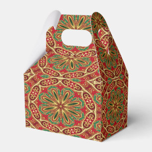 Ballotins Boîte cadeau de Noël Rouge or