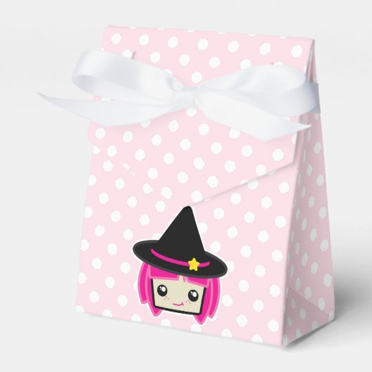 Ballotins Boîte cadeau de sorcière Kawaii rose Haired (Verso)