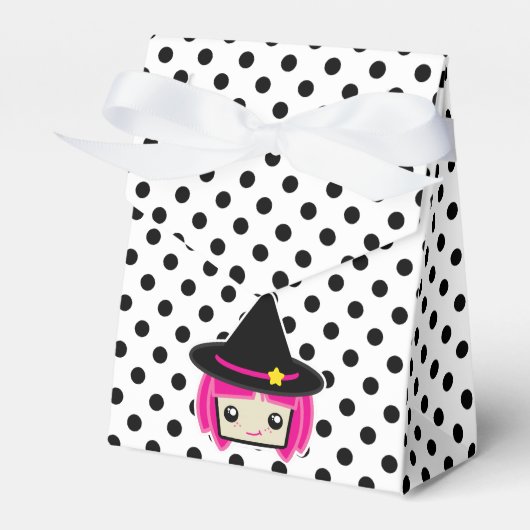 Ballotins Boîte cadeau de sorcière Kawaii rose Haired (Verso)