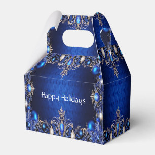 Ballotins Boîte cadeau de vacances décorative bleue