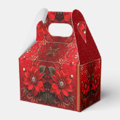 Ballotins Boîte cadeau de vacances Fleur Rouge (Arrière)