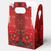 Ballotins Boîte cadeau de vacances Fleur Rouge (Ouvert)