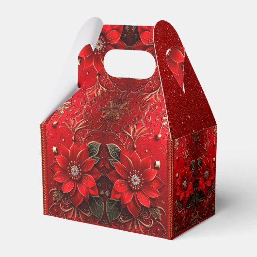 Ballotins Boîte cadeau de vacances Fleur Rouge (Verso)