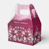 Ballotins Boîte cadeau de vacances florale rose (Arrière)