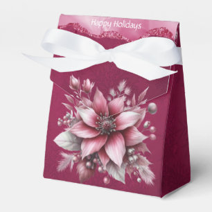 Ballotins Boîte cadeau de vacances florale rose
