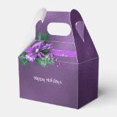 Ballotins Boîte cadeau de vacances pourpre Bow (Arrière)