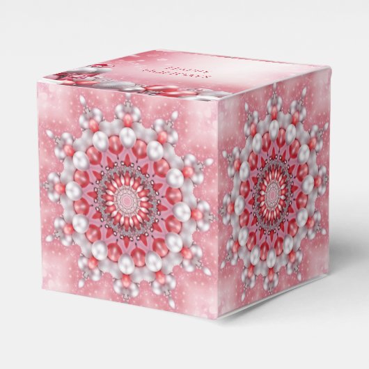Ballotins Boîte cadeau de vacances rose (Verso)
