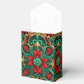 Ballotins Boîte cadeau de vacances rouge vert décoratif (Ouvert)